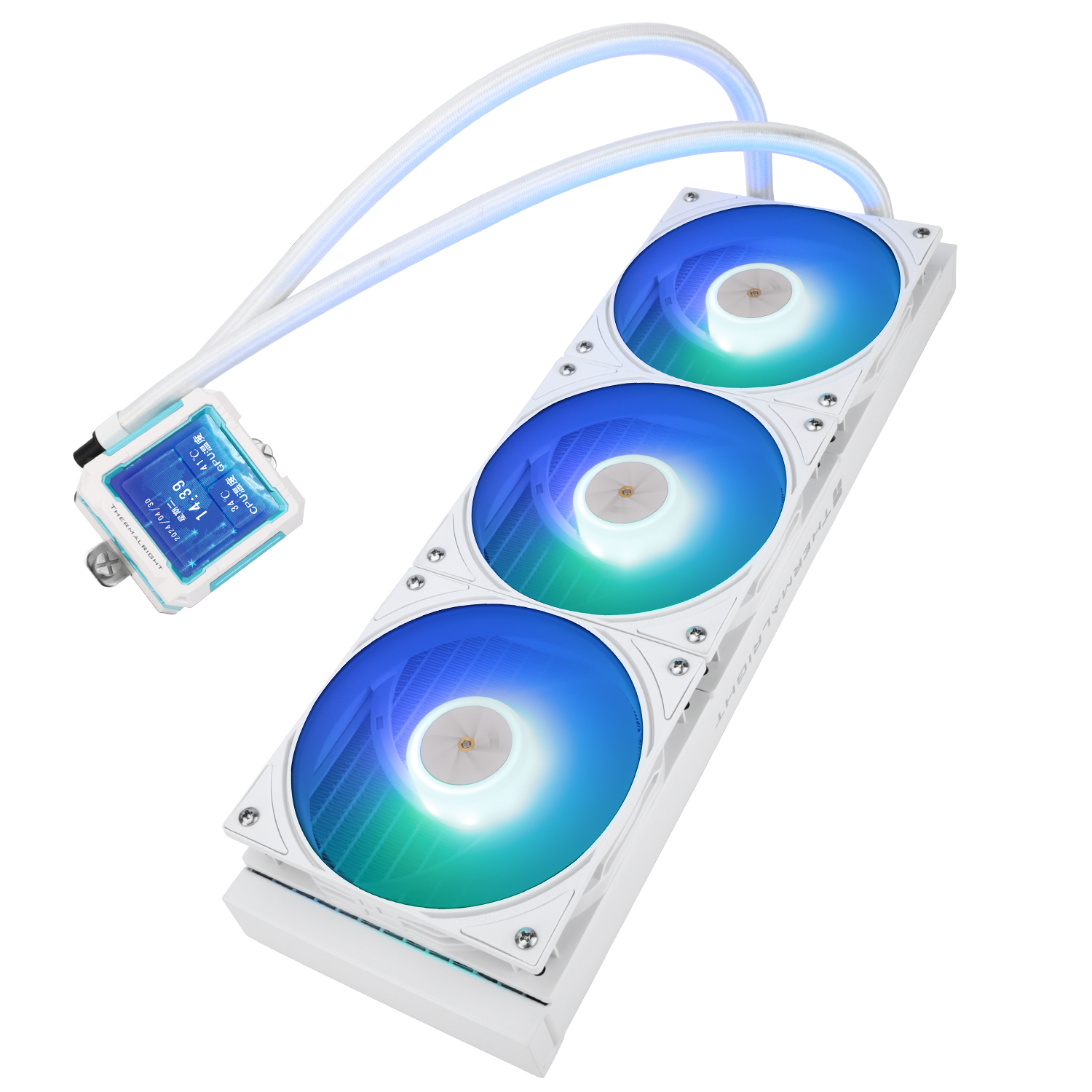 Thermalright Frozen Warframe PRO ARGB AIO CPU Liquid Cooler - White Thermalright Frozen Warframe PRO ARGB AIO CPU Liquid Cooler - White